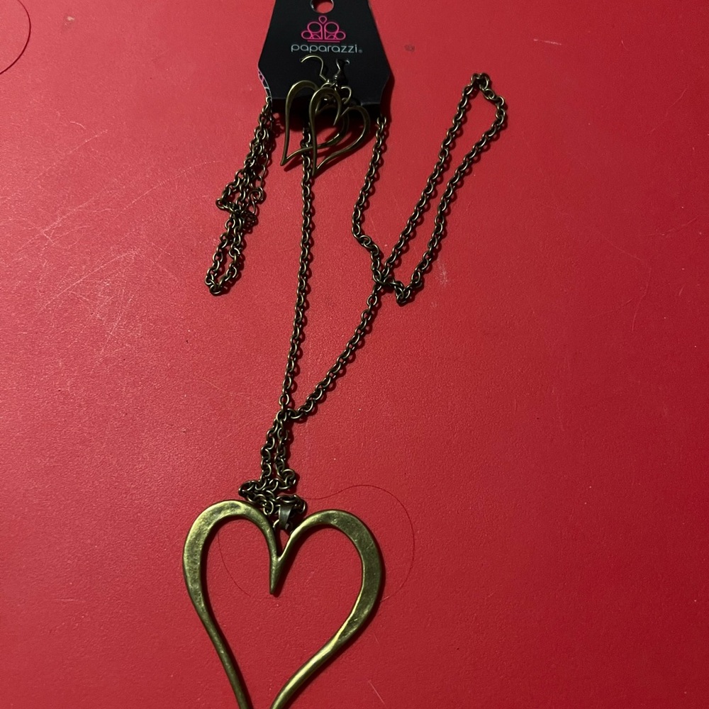Paparazzi Brass Heart Necklace